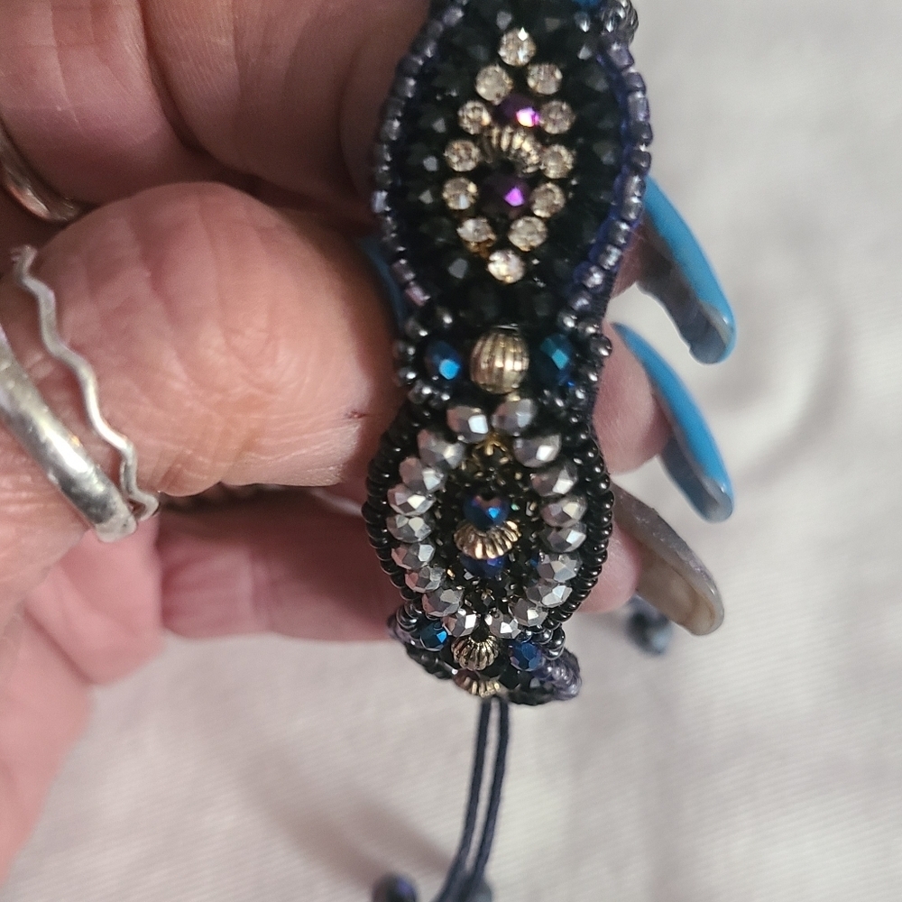2 for 22 Crystal beaded bracelet - Picture 2 of 4